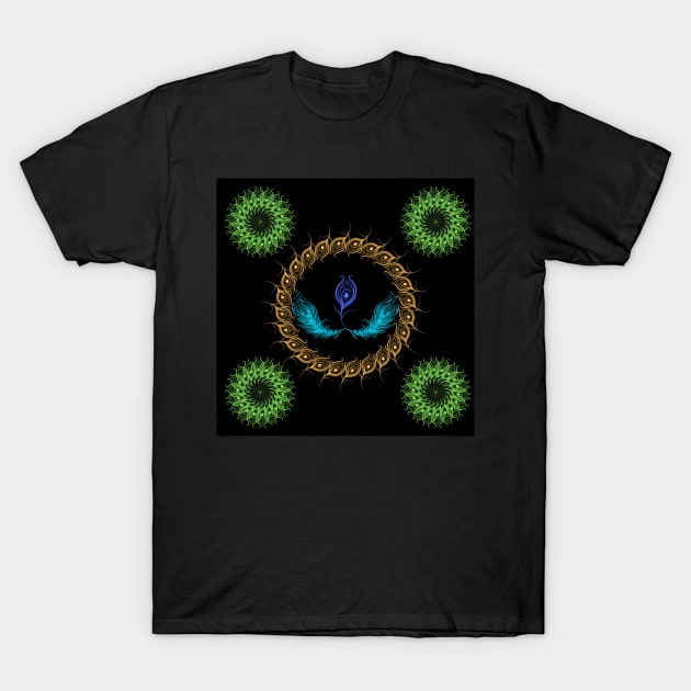 Beauty of Peacock Feathers T-Shirt by PapaMatrix